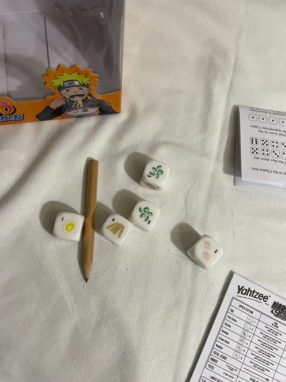 Naruto Shippuden Yahtzee Dice Game Complete Collectible Edition 2022 USAopoly